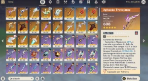 Conta Genshin Ar60 Yoimiya C3, Xilonen C2, Hutao + Albedo C1 - Genshin Impact