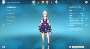Genshin Impact AR 5 Kamisato Ayaka + Beidou C1