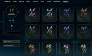 CONTA ATIVA DESDE 2014 OURO 2 BORDA E MMR PLATINA 2 - League of Legends LOL