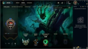 Conta lol platina V - League of Legends