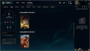 Conta lol platina V - League of Legends