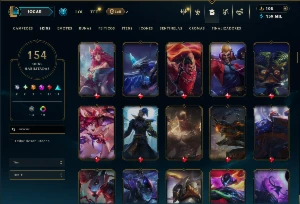 Prata 4 com TODOS os champs e 154 Skins + 3 Raras - League of Legends LOL