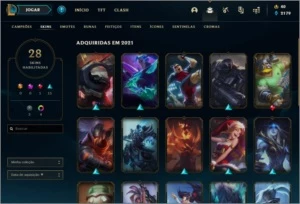 Conta platina 3 league of legends main jg LOL