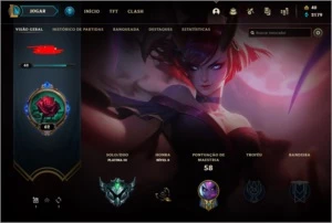 Conta platina 3 league of legends main jg LOL