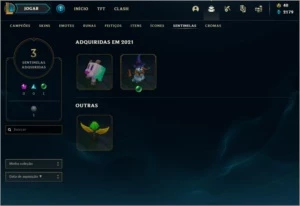 Conta platina 3 league of legends main jg LOL