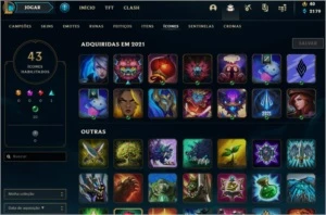 Conta platina 3 league of legends main jg LOL