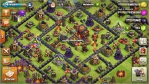 clash of clans cv10 tropas full rei 23 e rainha 25