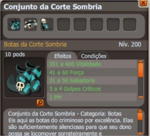 set Corte sombria completo (SPIRITIA) - Dofus