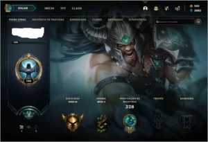 CONTA GOLD 3, LEVEL 106, 90 SKINS.CONTA CRIADA SEASON 2. - League of Legends LOL