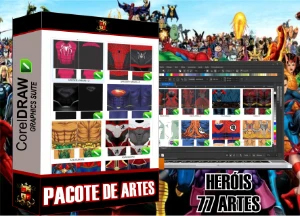 Pacotes de artes Heróis - Digital Services