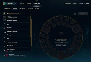 Conta Lol Gold V - 95 Campeões + 92 Skins + 16 Páginas Runas - League of Legends