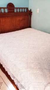 Colcha de Crochê Rendada para Cama King - Artesanato e Personalizados