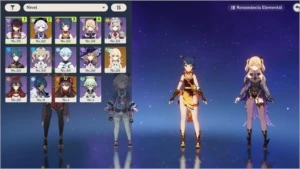 Conta genshin hutao + qiqi + arco de amos ar 37 - Genshin Impact
