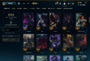 Prata 4 com 95 Champs e 25 Skins ( mais de 300 jogos ) - League of Legends LOL