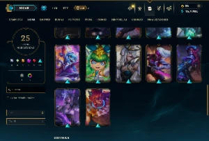 Prata 4 com 95 Champs e 25 Skins ( mais de 300 jogos ) - League of Legends LOL