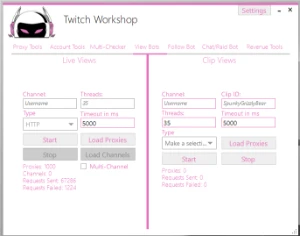 Twitch Workshop 2023 view bot - Others