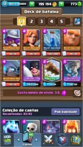 Clash Royale nv12 5000 troféus