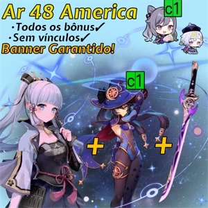 Ayaka + Arma Assinatura, Mona c1, Keqing c1 - Genshin Impact