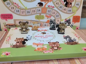 Jogo de Tabuleiro Bosque com Caixa de Papel - Artesanato e Personalizados