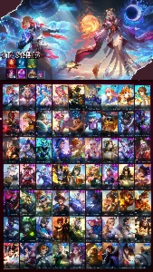 Conta mobile legends focada em skins femininas