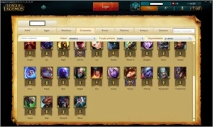 CONTA LEAGUE OF LEGENDS - OURO 2 34 CAMPEÕES 3 SKINS LOL