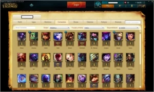 CONTA LEAGUE OF LEGENDS - OURO 2 34 CAMPEÕES 3 SKINS LOL