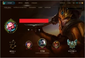 Conta Platina 5 - Ótimo MMR! - League of Legends LOL