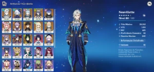 Conta Genshin Impact AR56, Com Lauma,Flins,Ineffa e mais