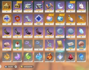 Conta Genshin Impact AR56, Com Lauma,Flins,Ineffa e mais