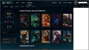 CONTA DIAMANTE 3 BORDA MESTRE 207 SKINS! - League of Legends LOL