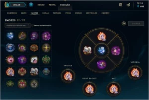 conta gold season 7 e 8, 146 skin, level 99 - League of Legends LOL