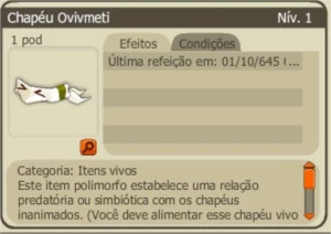 Chapéu Ovivmeti - Hat Vivo (Spiritia) - Dofus