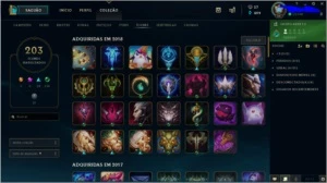 Conta League of Legends Borda platina 304 skins e all champs LOL