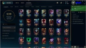 Conta League of Legends Borda platina 304 skins e all champs LOL