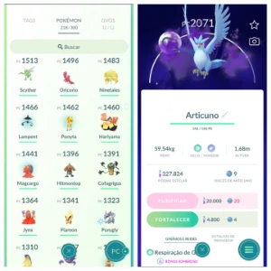 Conta Pokemon GO Nível 30 - Articuno Shadow Shiny - Pokémon