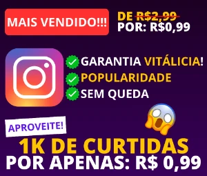 [PROMO] 1.000 Curtidas para Instagram em Fotos e Vídeos - Redes Sociais