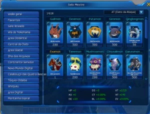CONTA AOA LADMO|LUCEMON - Digimon Masters Online