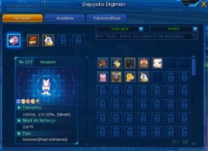 CONTA AOA LADMO|LUCEMON - Digimon Masters Online