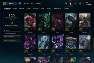 Conta ouro 4 com 48 champs e 25 skins ( MAIN JG / MID ) - League of Legends LOL