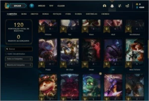 Conta ouro 4 com 48 champs e 25 skins ( MAIN JG / MID ) - League of Legends LOL