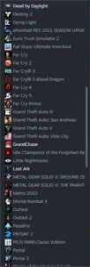 Steam 1 Ano - 96 Jogos