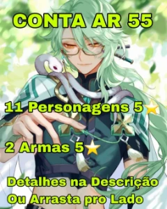 11 Personagens 5★ + 2 Armas 5★ Ar 55 - Genshin Impact