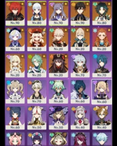 11 Personagens 5★ + 2 Armas 5★ Ar 55 - Genshin Impact