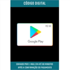VALE-PRESENTE GOOGLE PLAY R$50,00 - Gift Cards
