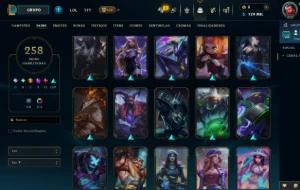 Conta Lol Mestre Todos Os Campeões 258 Skins Full Acesso - League of Legends