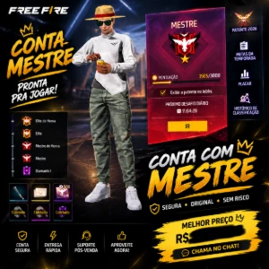 🔥 Conta Free Fire Mestre ⭐ | Mestre Recente | Preço Top!
