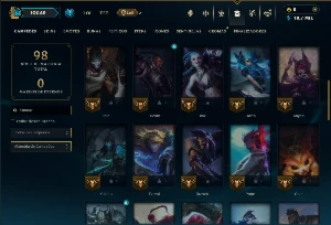 Esmeralda 2 com 50 Champs e 15 Skins - League of Legends LOL