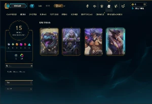 Esmeralda 2 com 50 Champs e 15 Skins - League of Legends LOL