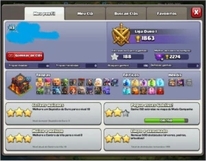 CV10 - HEROIS 45+ SOMADOS - TROCA DE NOME DISPONÍVEL - Clash of Clans