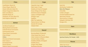 AQW- ACC 10 ANOS C/ Darkside, VOT, Card Clasher + 900 itens - Adventure Quest World